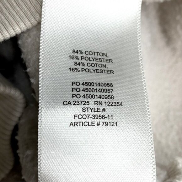 Aritiza Wilfred Free Beige Cotton Blend Cropped Half Zip Mock Neck Sweatshirt XS - Picture 5 of 15